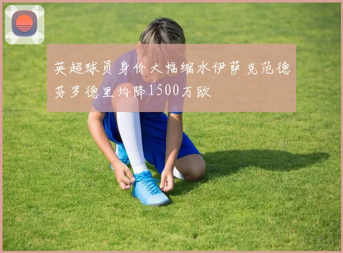 英超球员身价大幅缩水伊萨克范德芬罗德里均降1500万欧